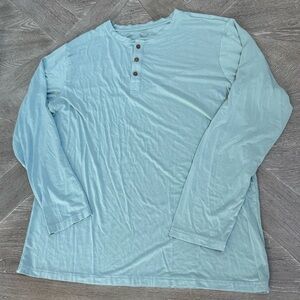 NWOT Kyte Baby Men’s Long Sleeve Henley in Glacier